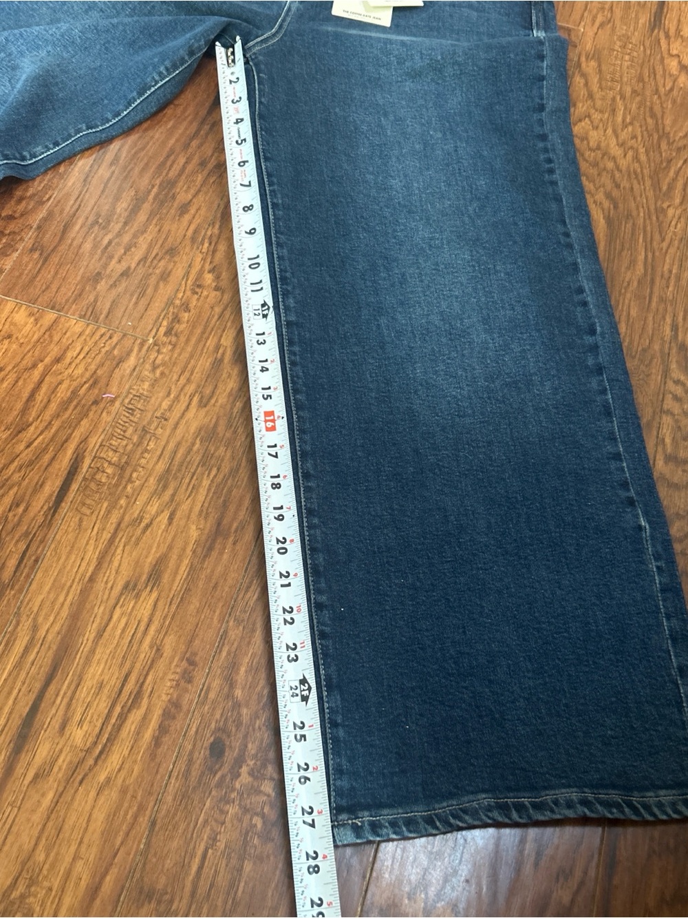 NWT’s Curve Appeal Premium Denim - High Rise Strait Wide Leg Jeans Size 16/33 - Picture 5 of 9